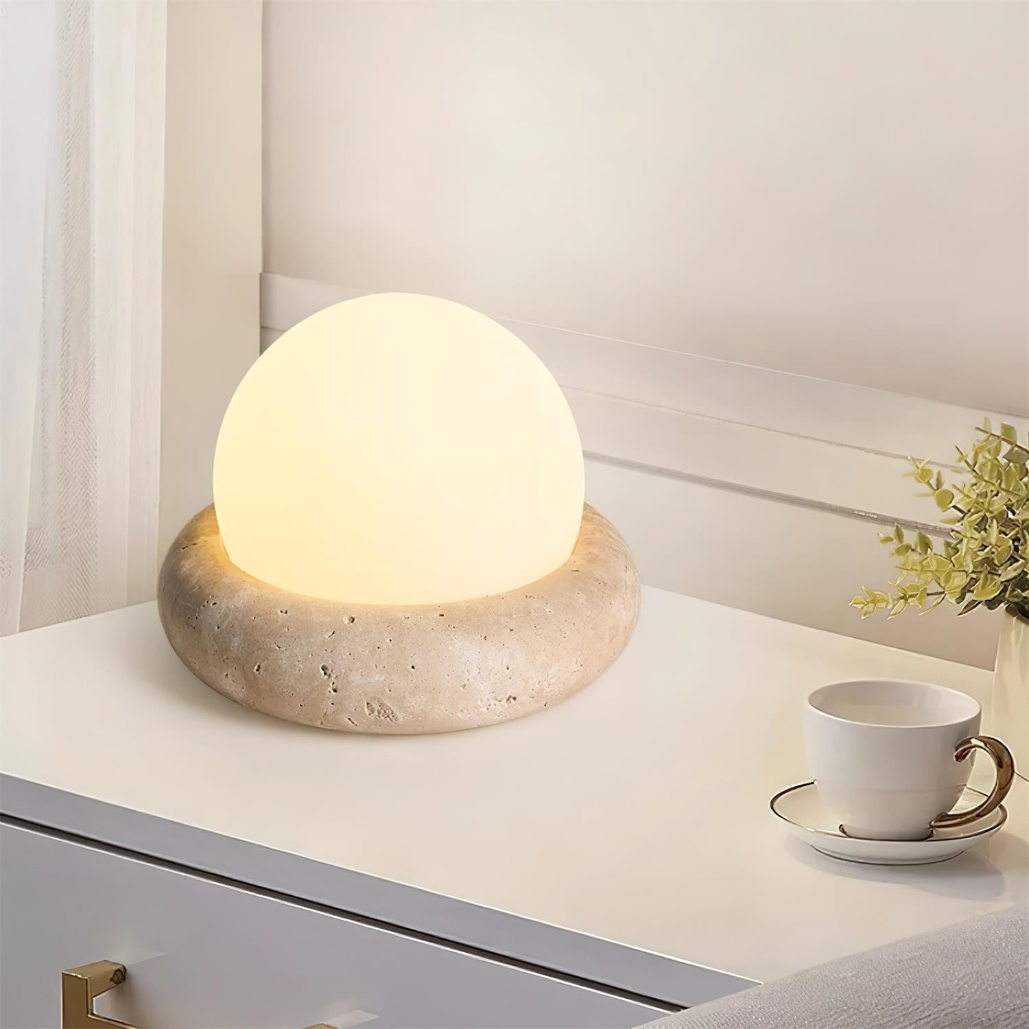 Yureza Travertine Table Lamp