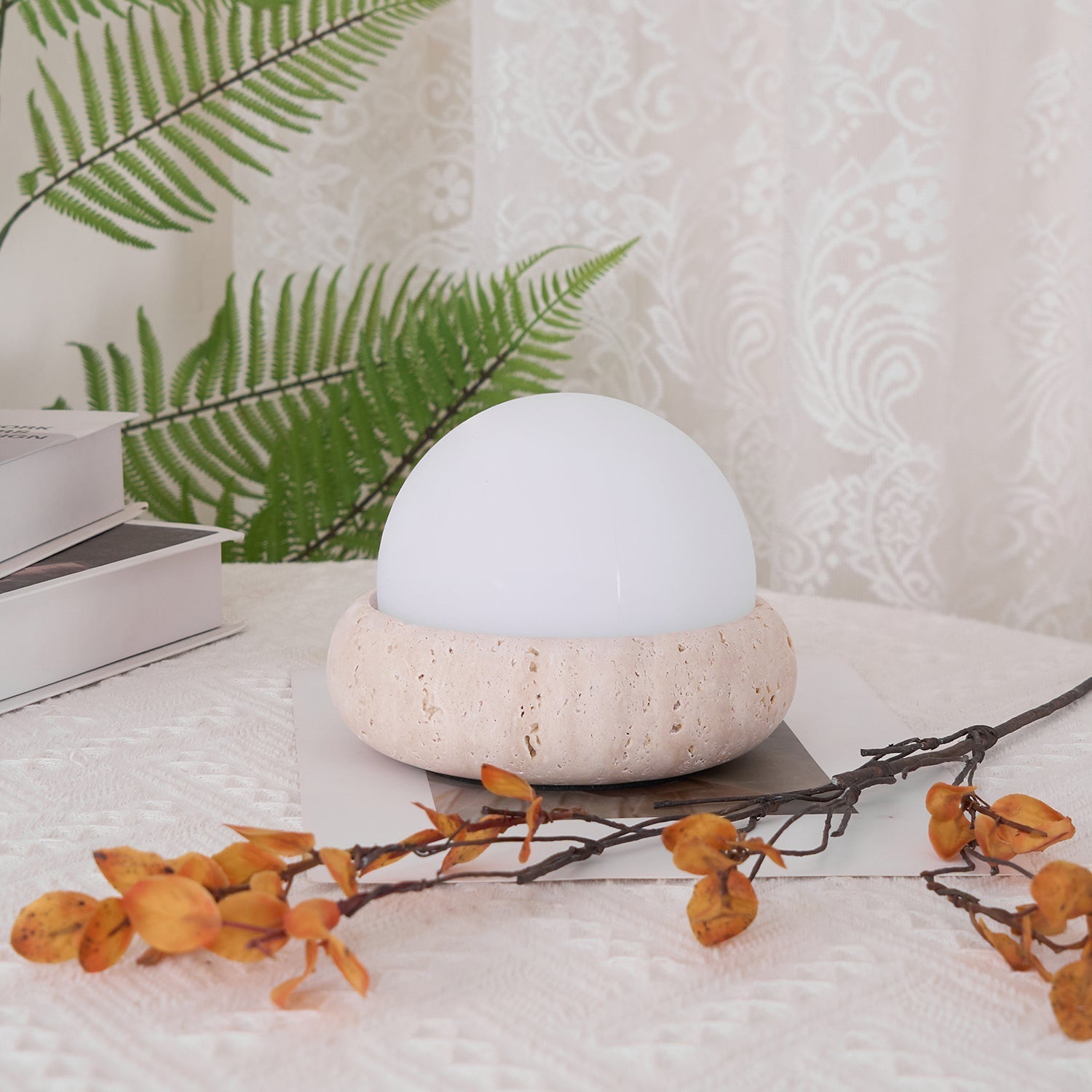 Yureza Travertine Table Lamp
