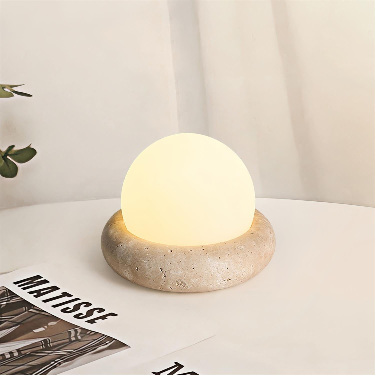 Yureza Travertine Table Lamp