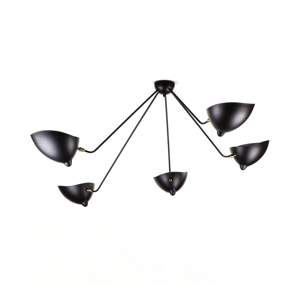 the mid-century spider-arm Ceiling Lamp B - Vakkerlight