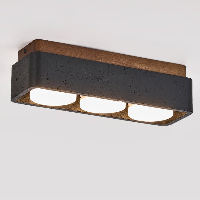 Kole Square Travertine Ceiling Light