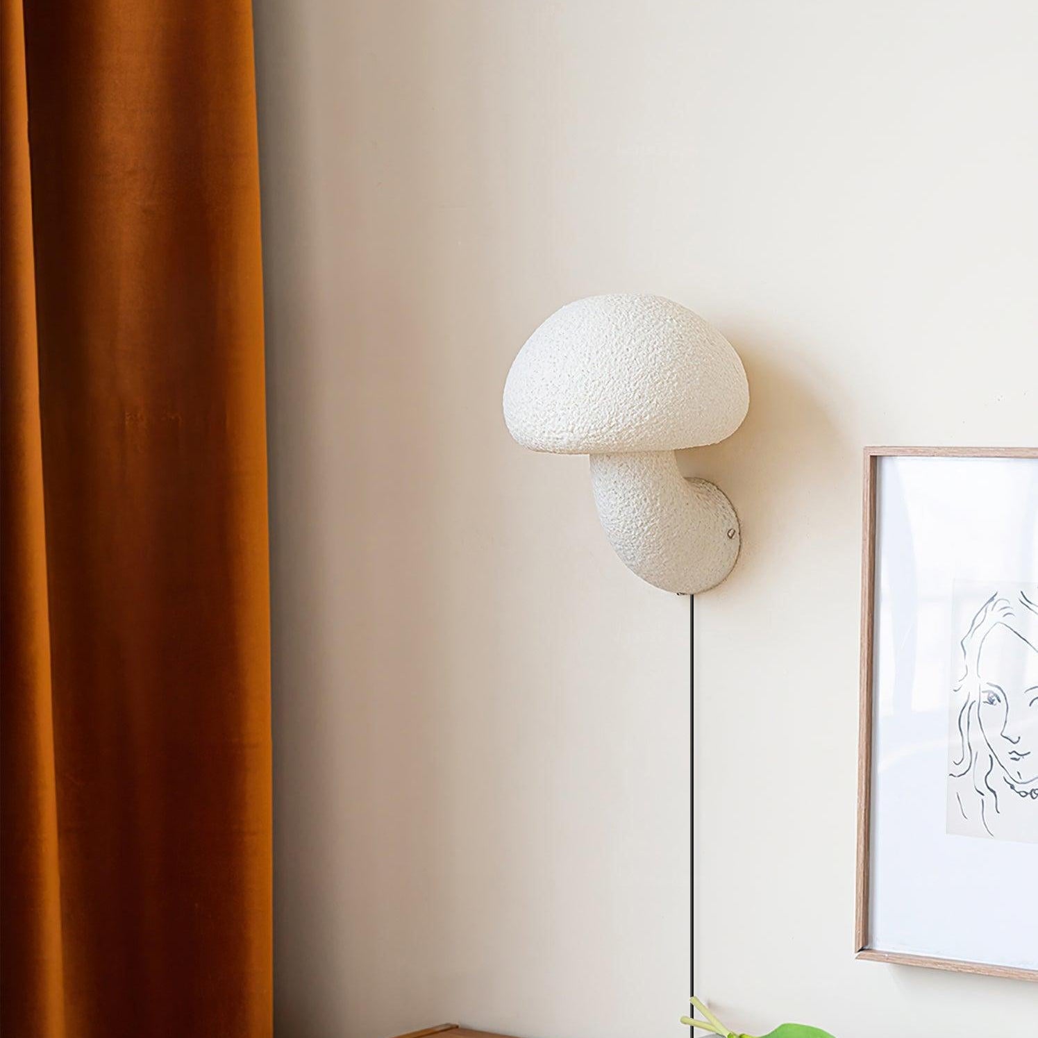 Mushroom Wall Light With Plug