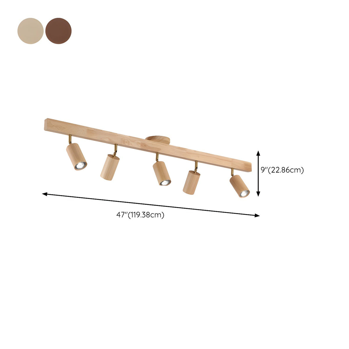 Natural Wood Beam Spotlight Light – detail 19