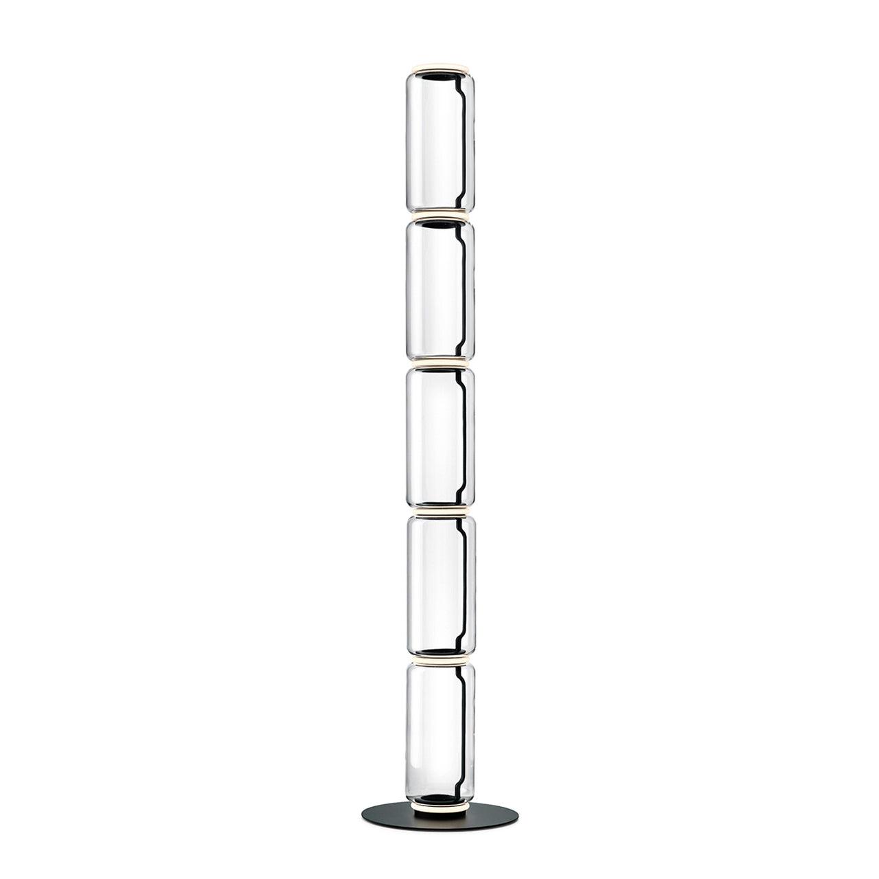 Teyylino Cylindrical Glass Floor Lamp