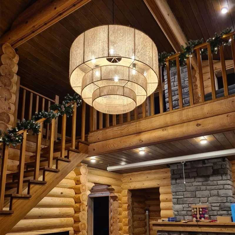Taverno Hemp Rope Boho Pendant Light