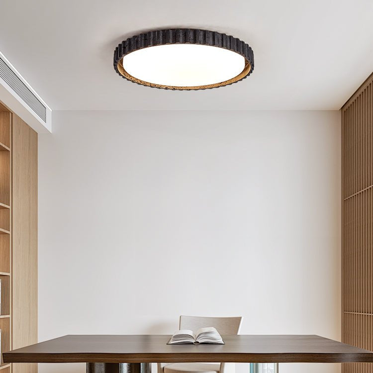 Obelso Travertine Ceiling Light