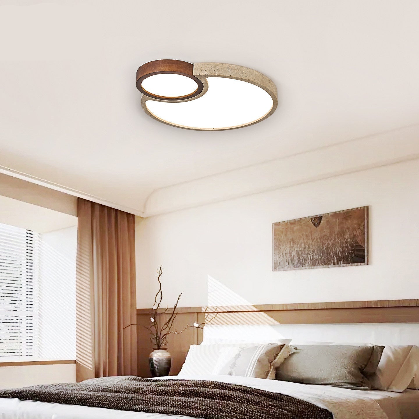 Torev Travertine Ceiling Light