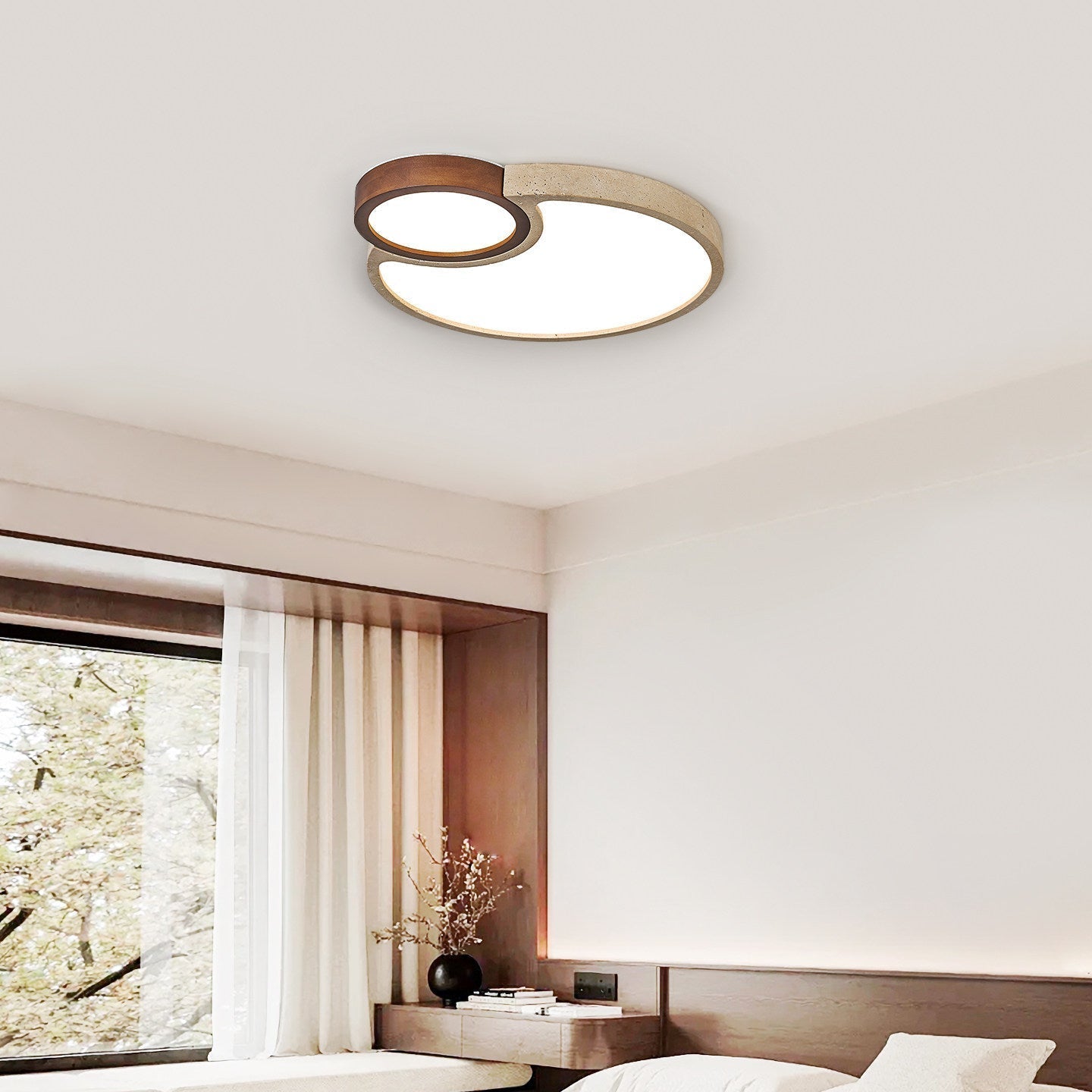Torev Travertine Ceiling Light