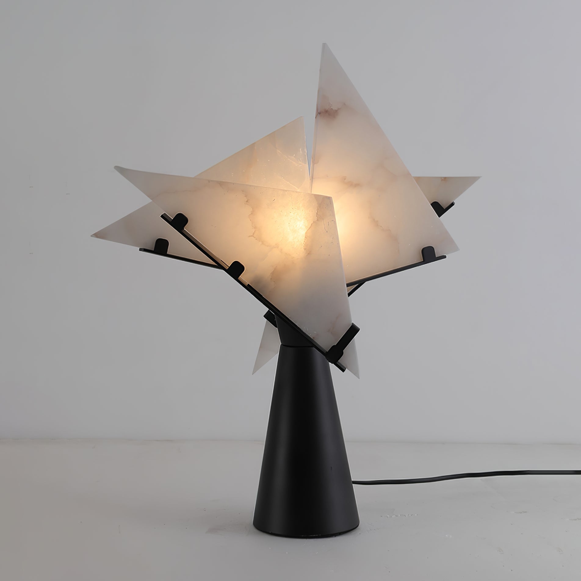 Seko Four Alabaster Blade Table Lamp