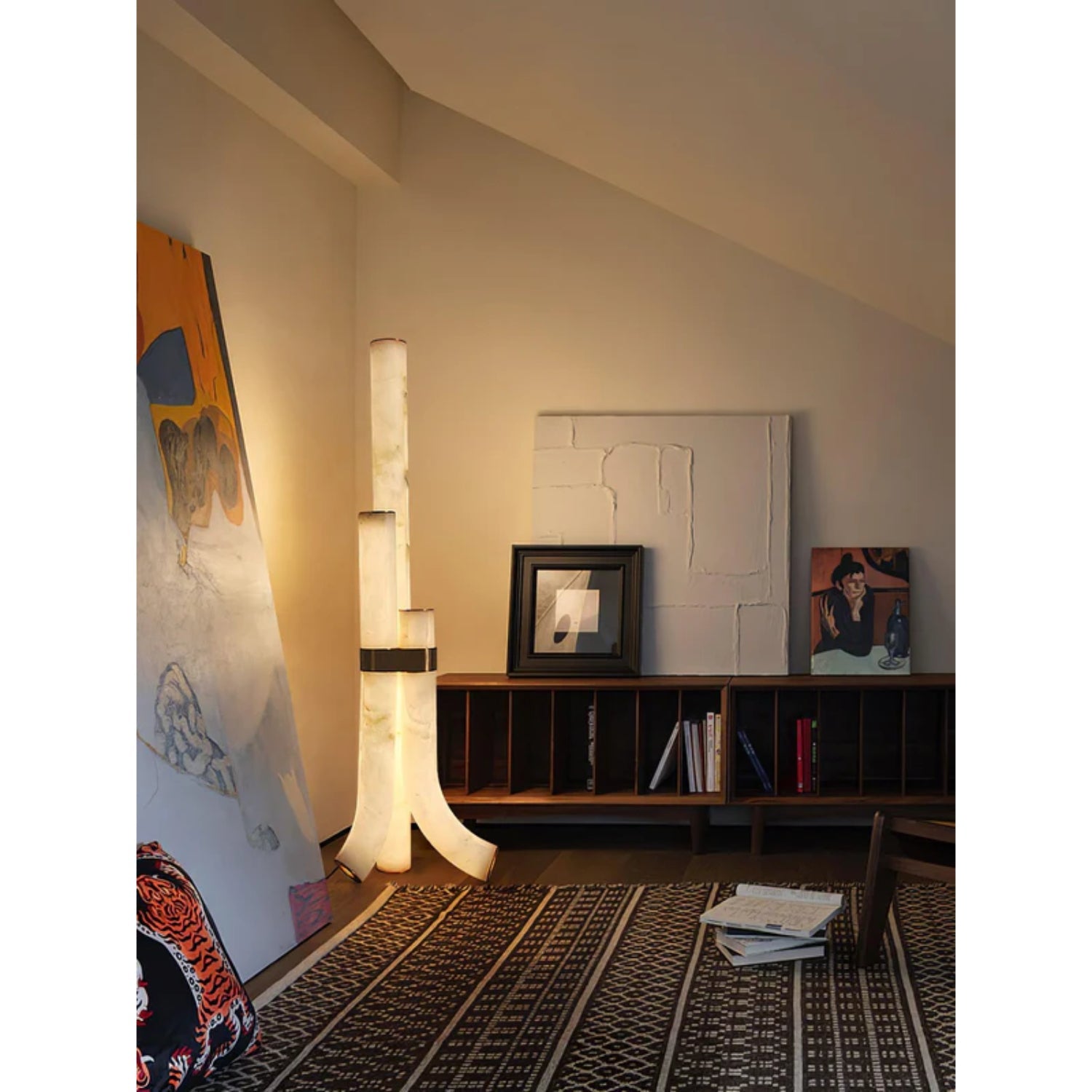 Pylese Triple Alabaster Floor Lamp