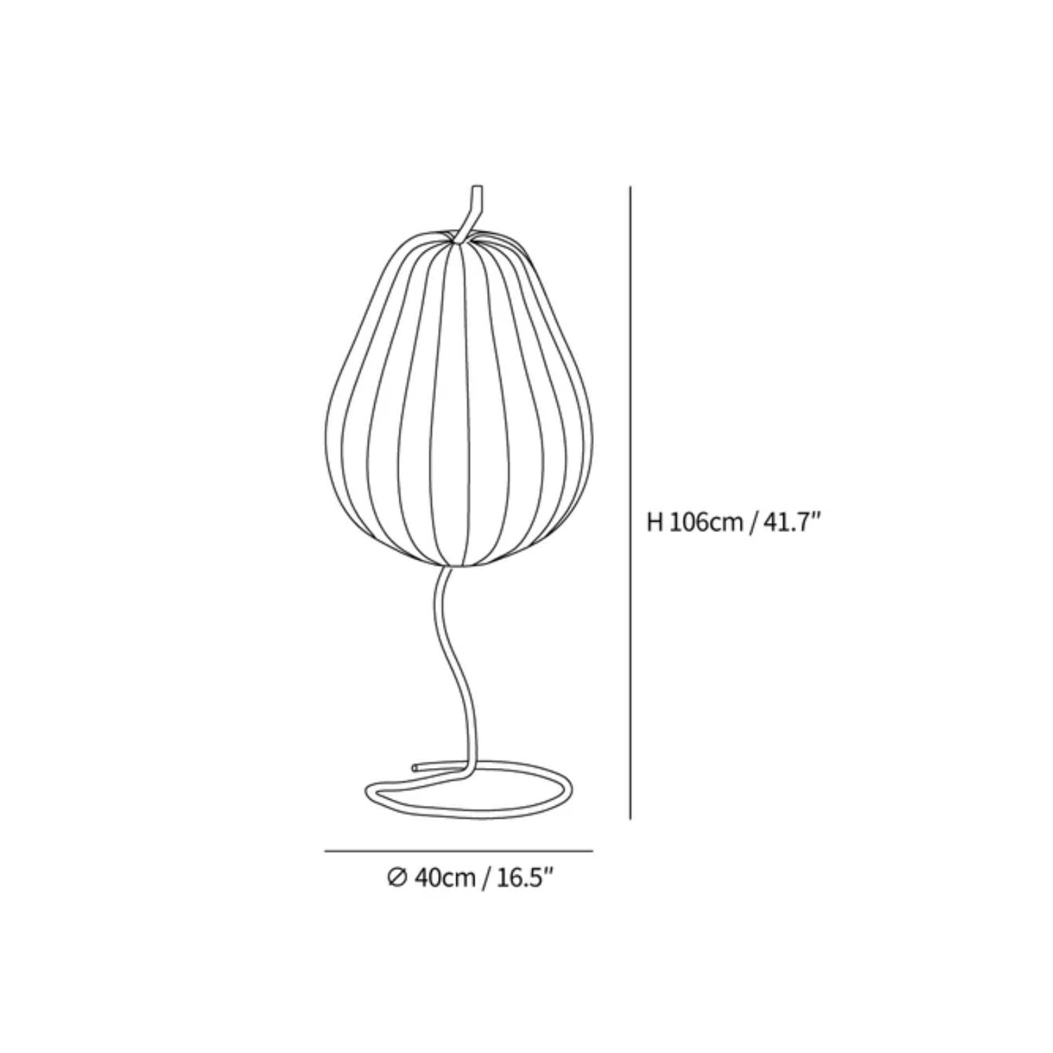 Perzan Pear-Shaped Floor Lamp