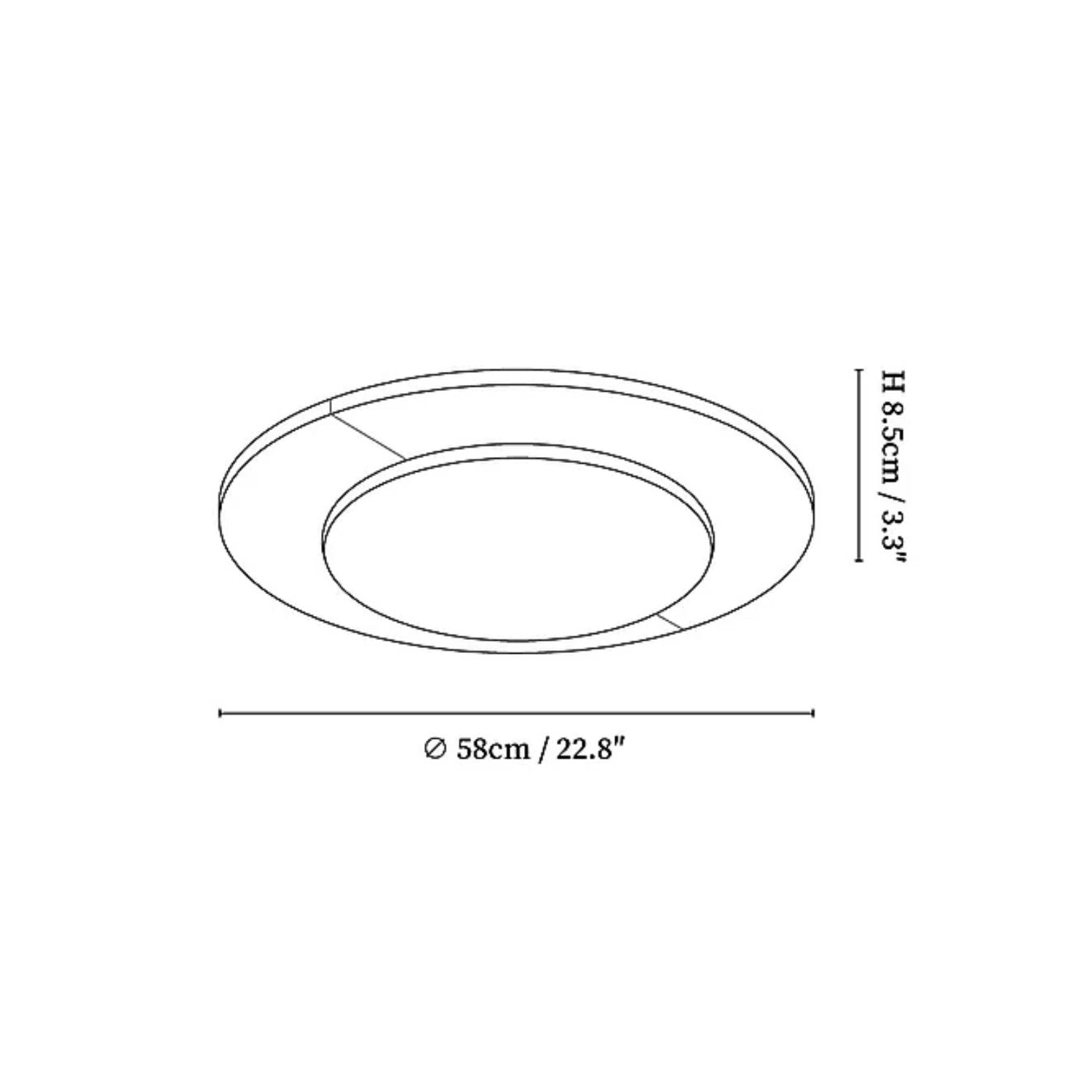 Cemofis Travertine Ceiling Light