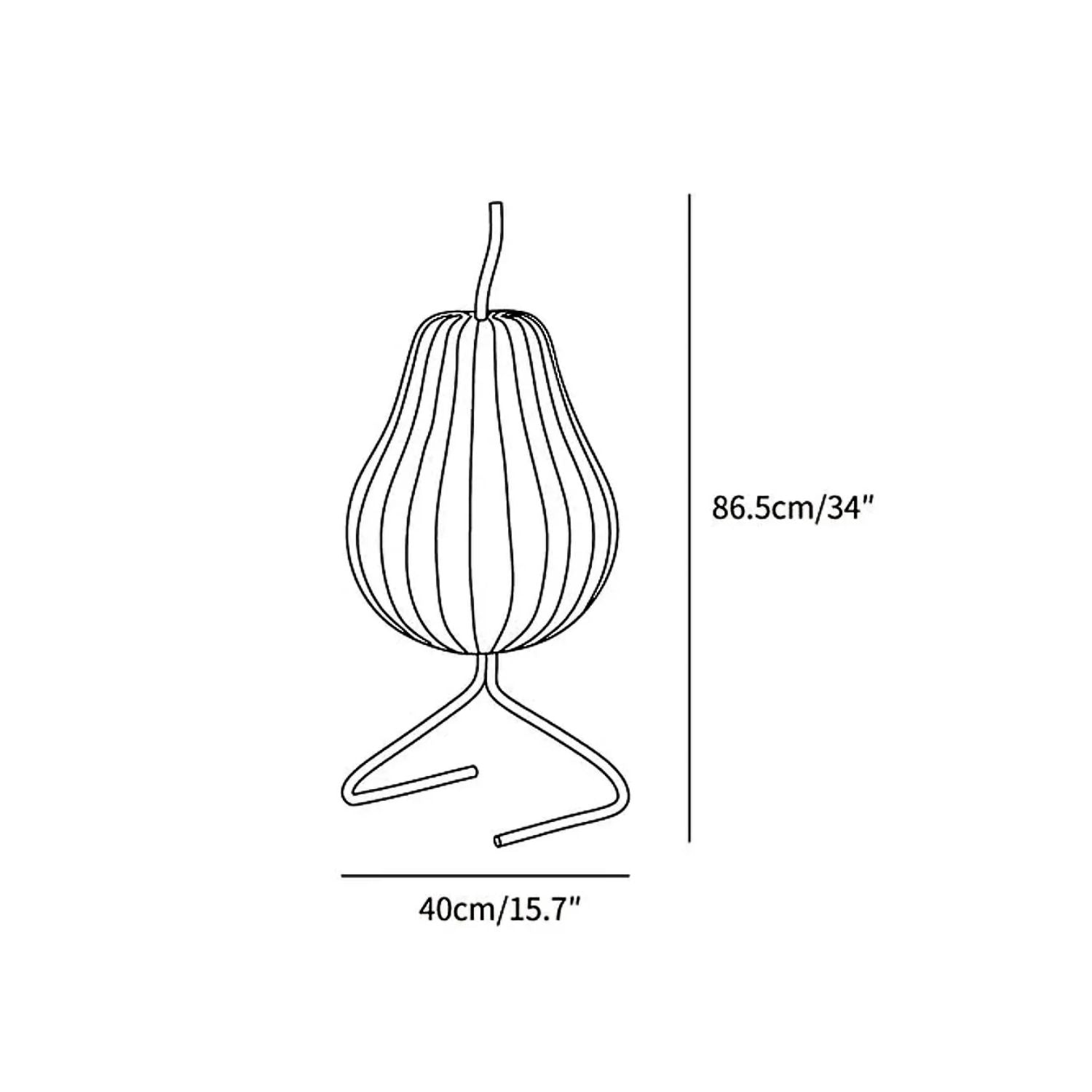 Perzan Pear-Shaped Floor Lamp