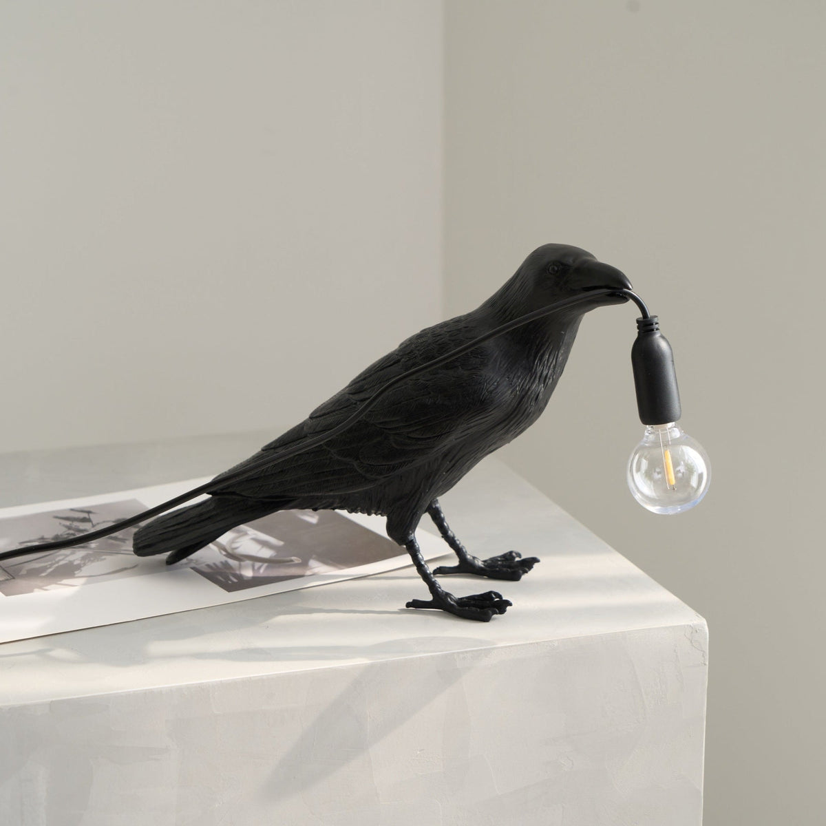 Raven Resin Table Lamp – detail 15