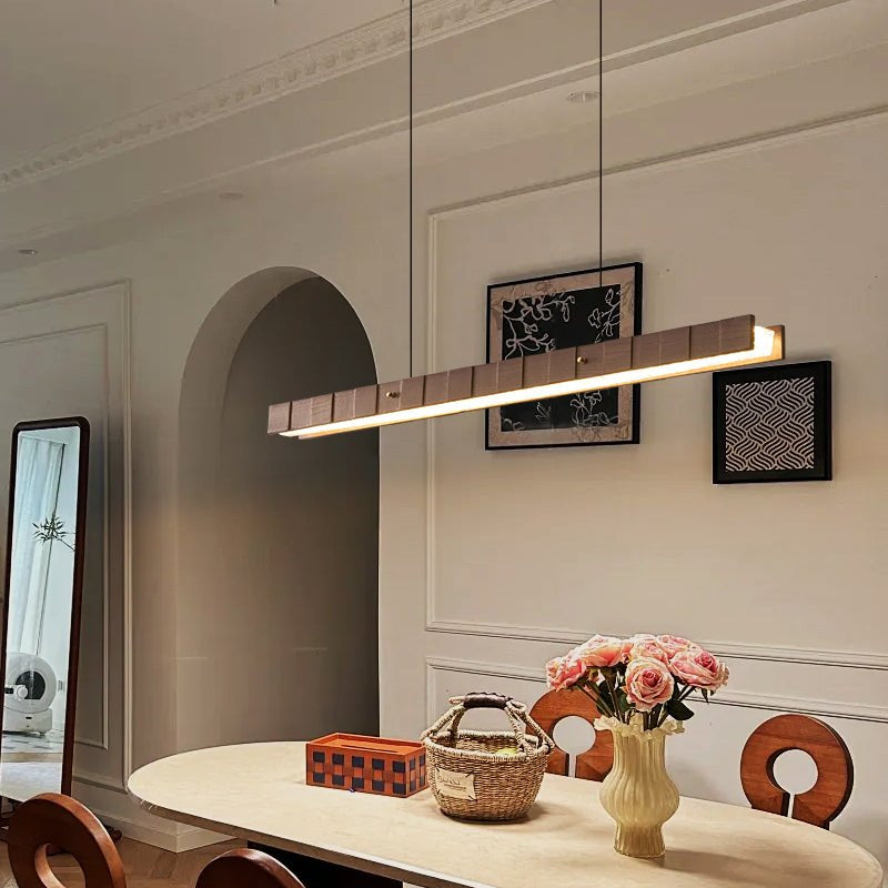 Relvo Linear Wooden Pendant Light
