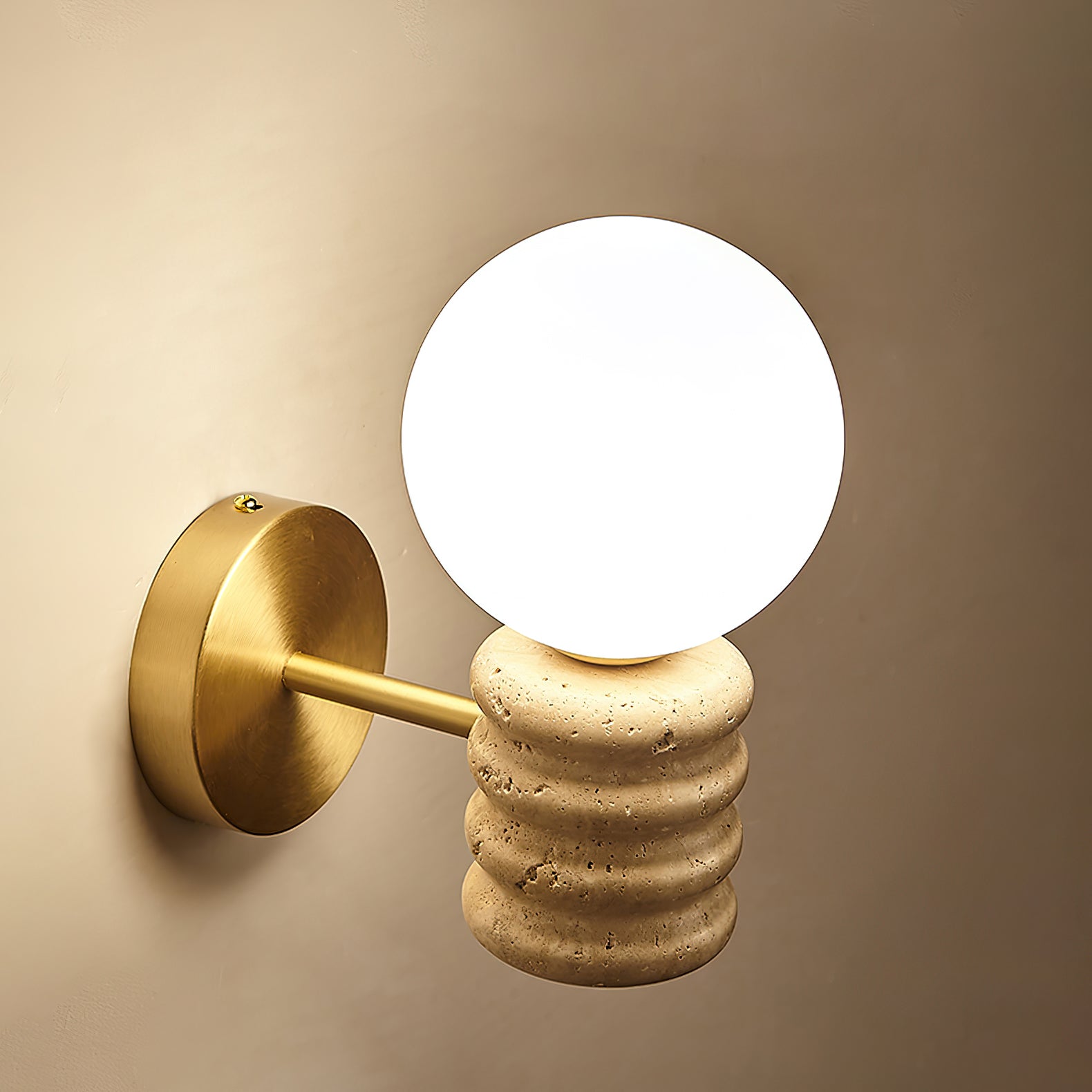 Remo Travertine Wall Light