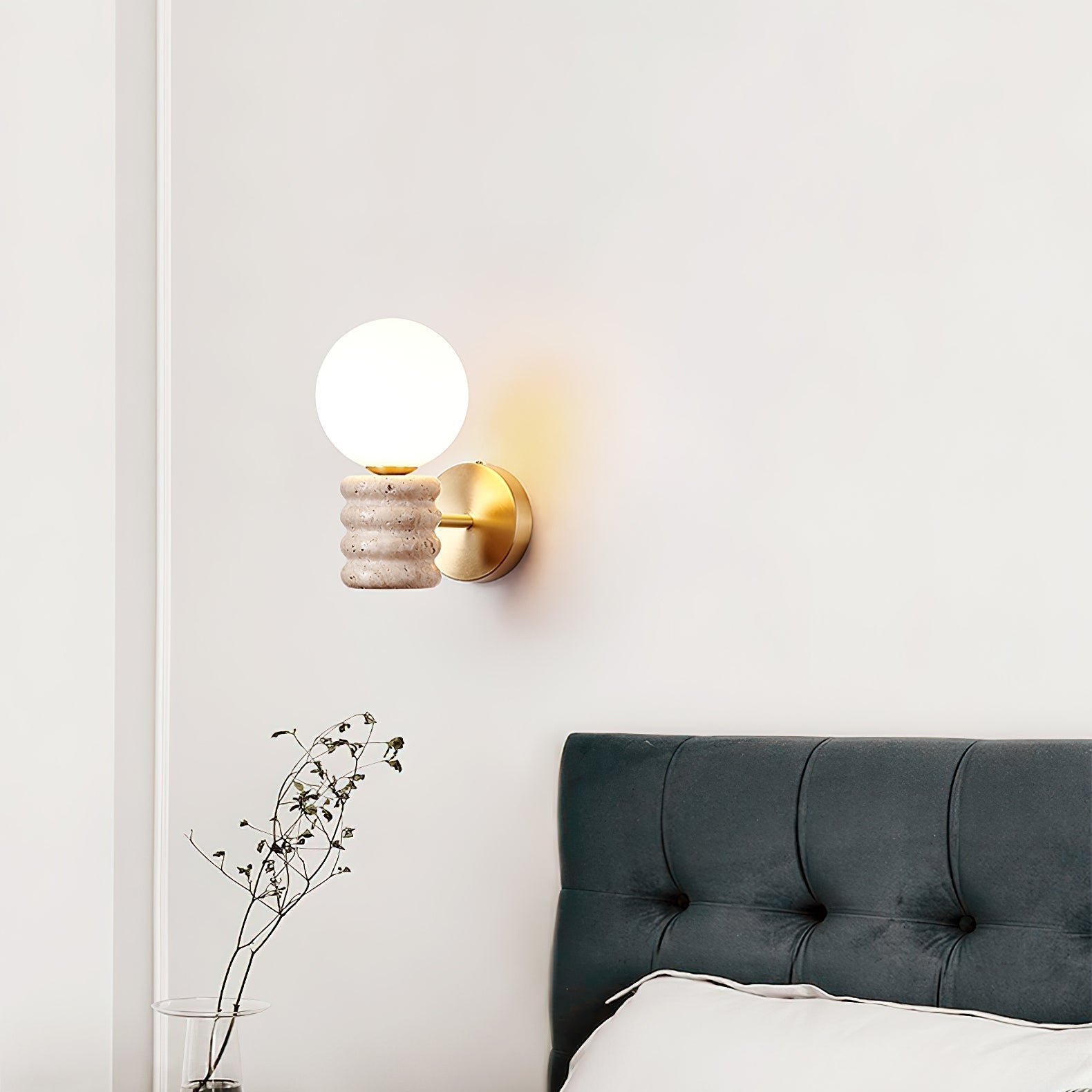 Remo Travertine Wall Light