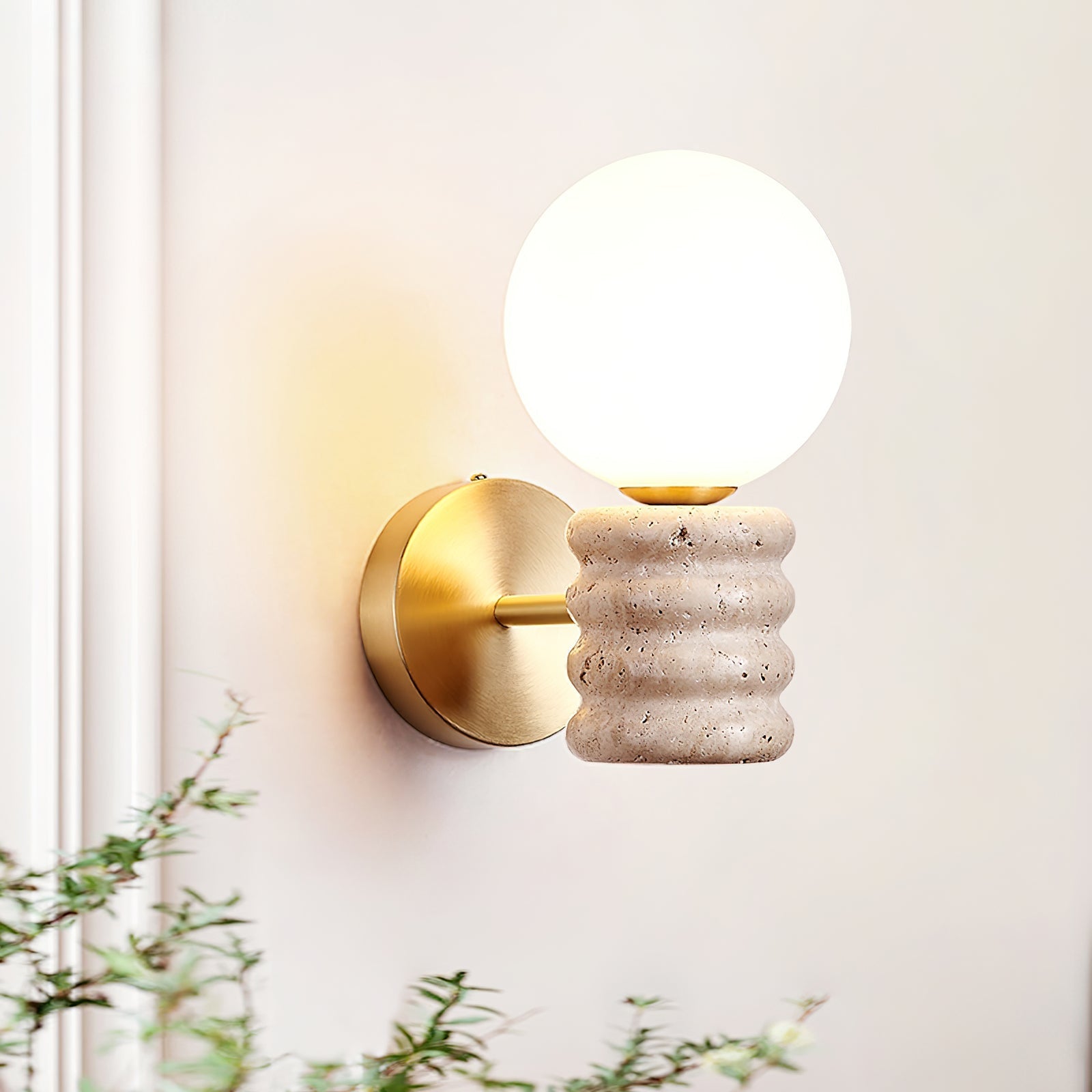 Remo Travertine Wall Light