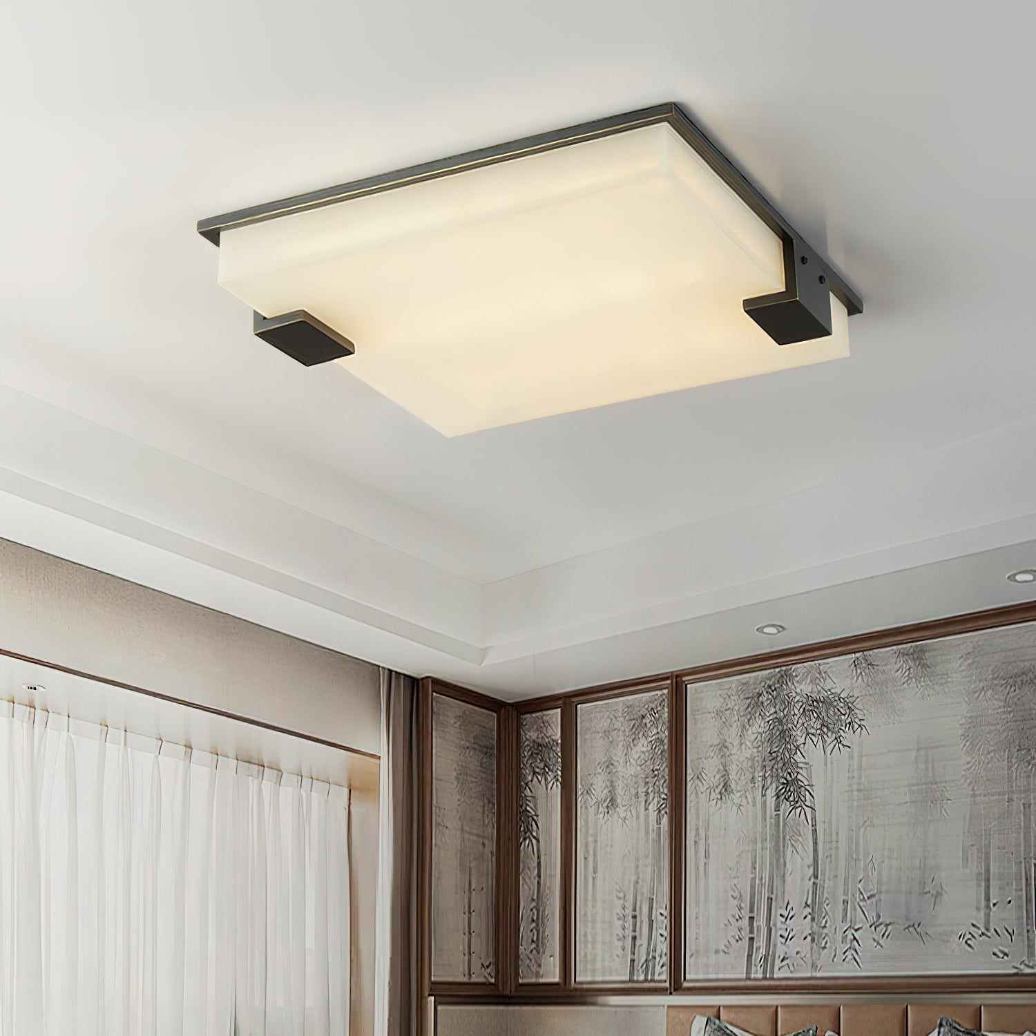 Sqonis Alabaster Ceiling Light