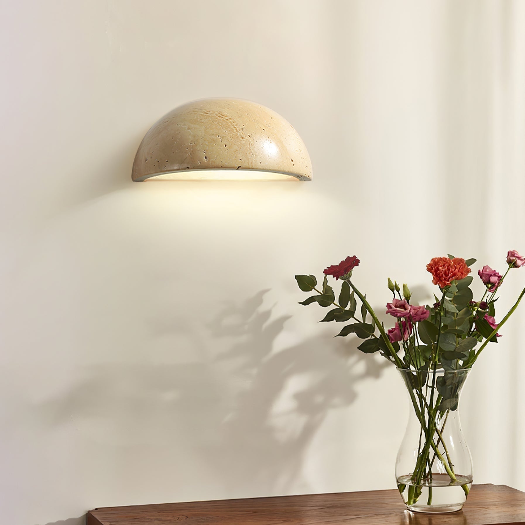 Devom Travertine Wall Light