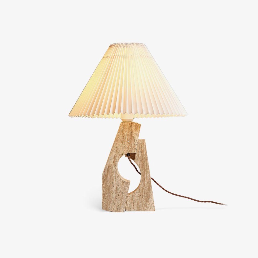 Dublo Travertine Table Lamp