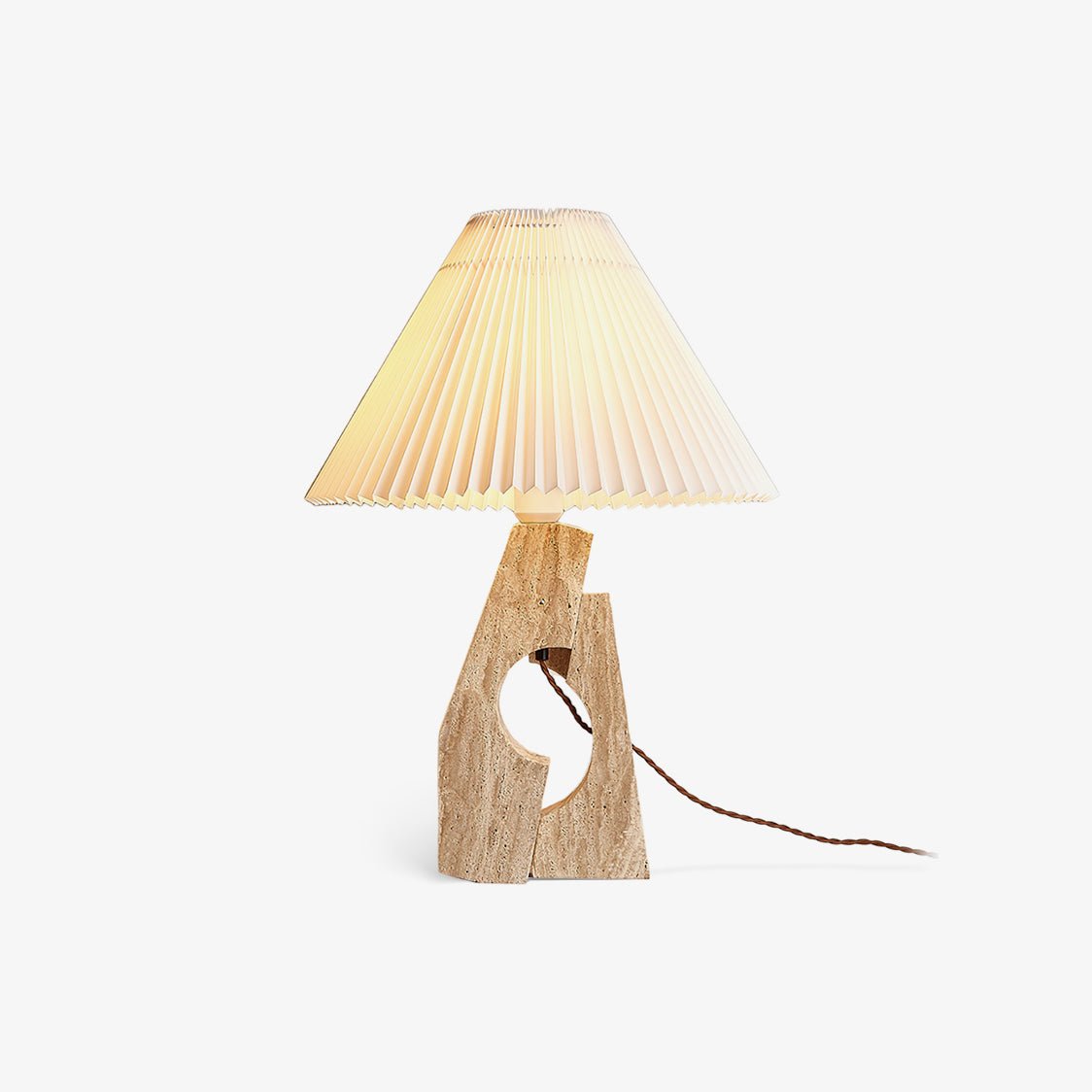 Dublo Travertine Table Lamp