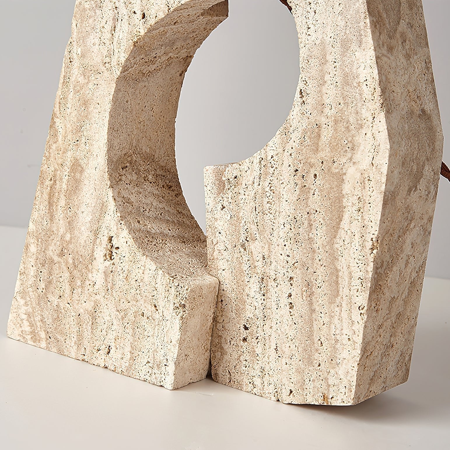 Dublo Travertine Table Lamp
