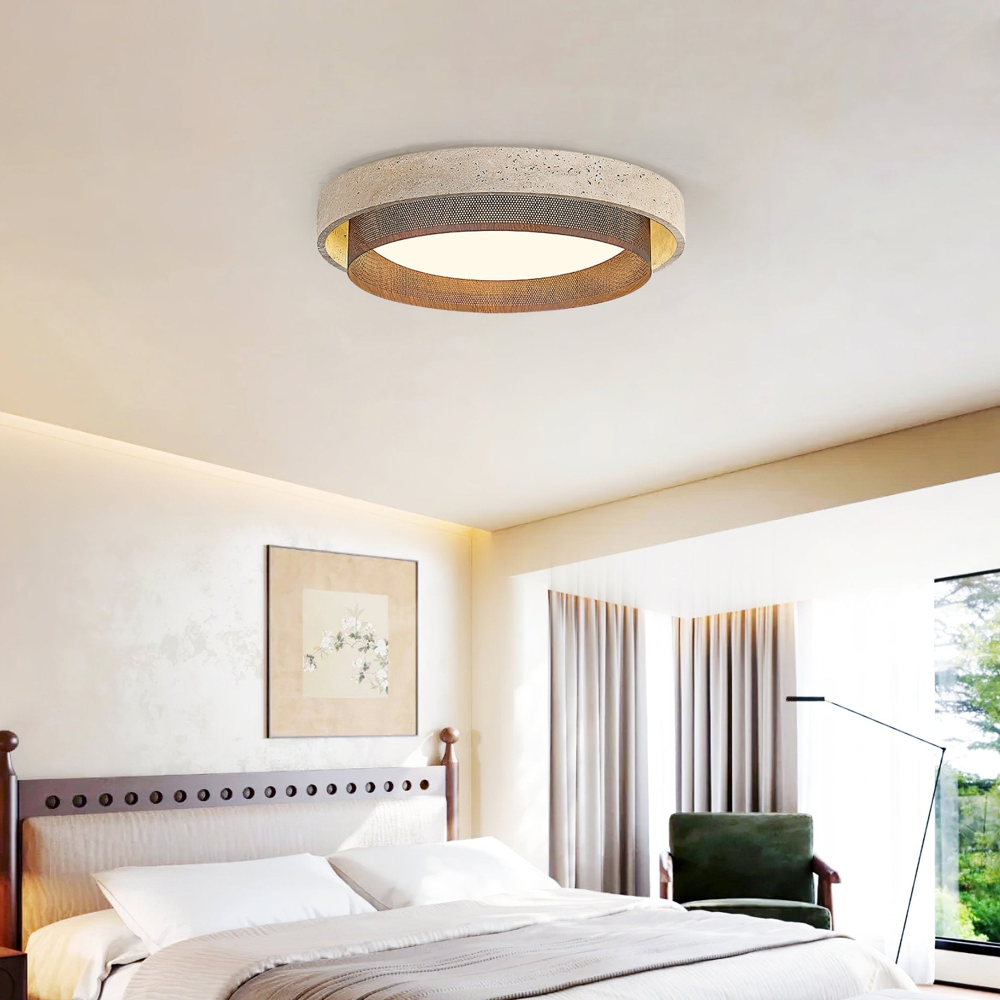 Foagane Natural Stone Ceiling Light
