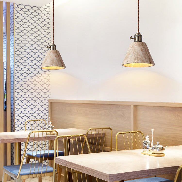 Cellos Travertine Pendant Light