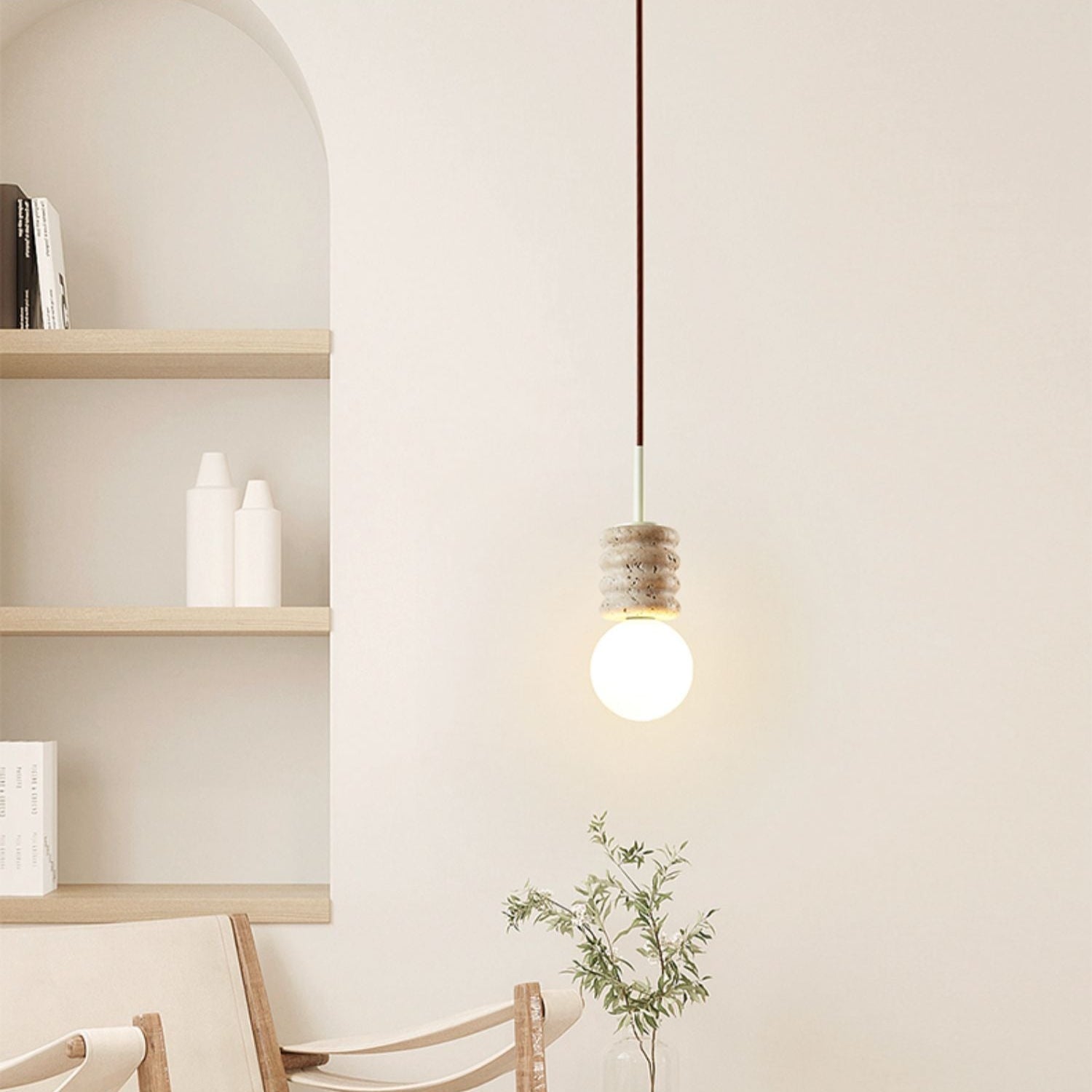 Fenora Travertine Pendant Light