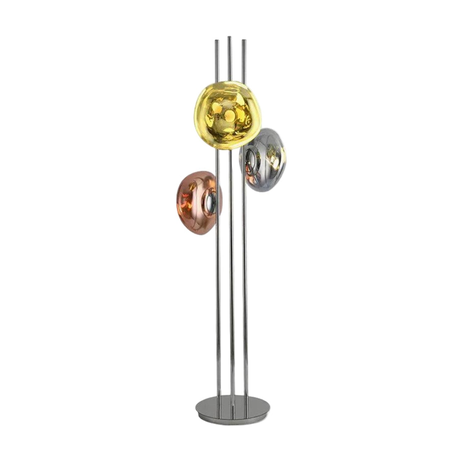 Triple Syrlion Orb Floor Lamp