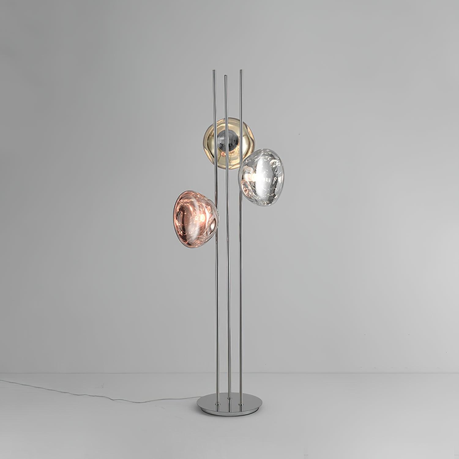 Triple Syrlion Orb Floor Lamp