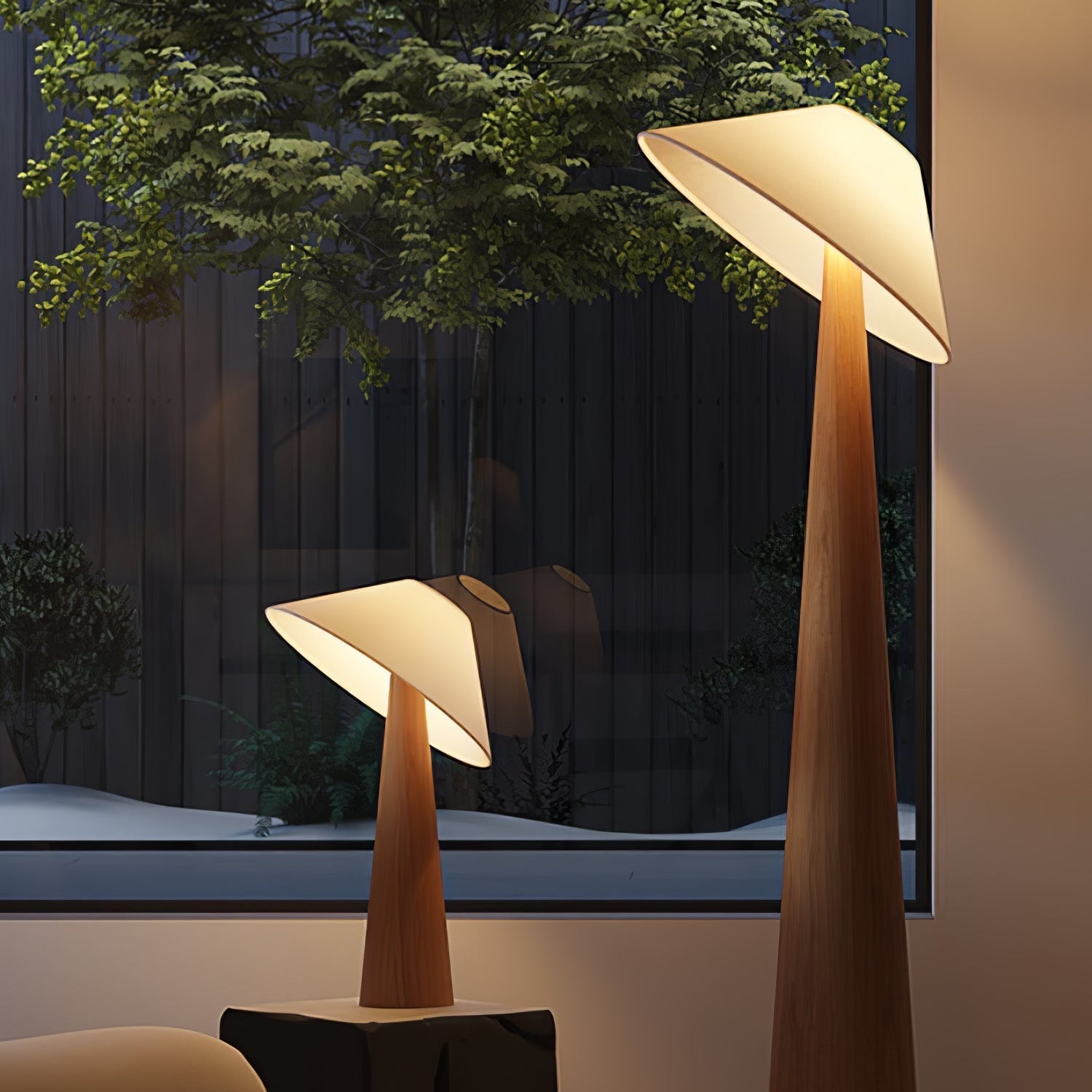 Hatilt Wooden Table Lamp