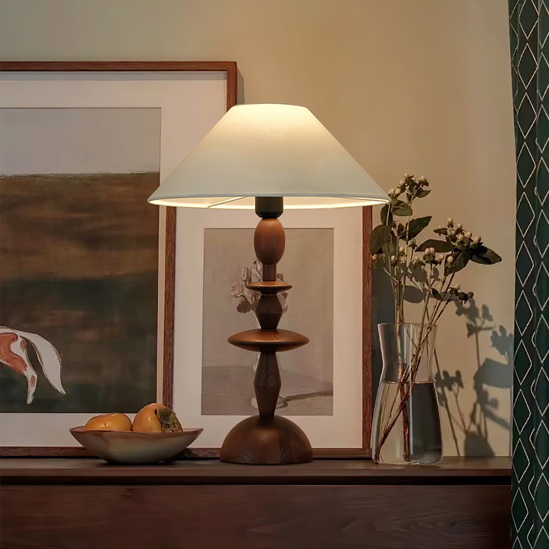 Torento Wooden Table Lamp