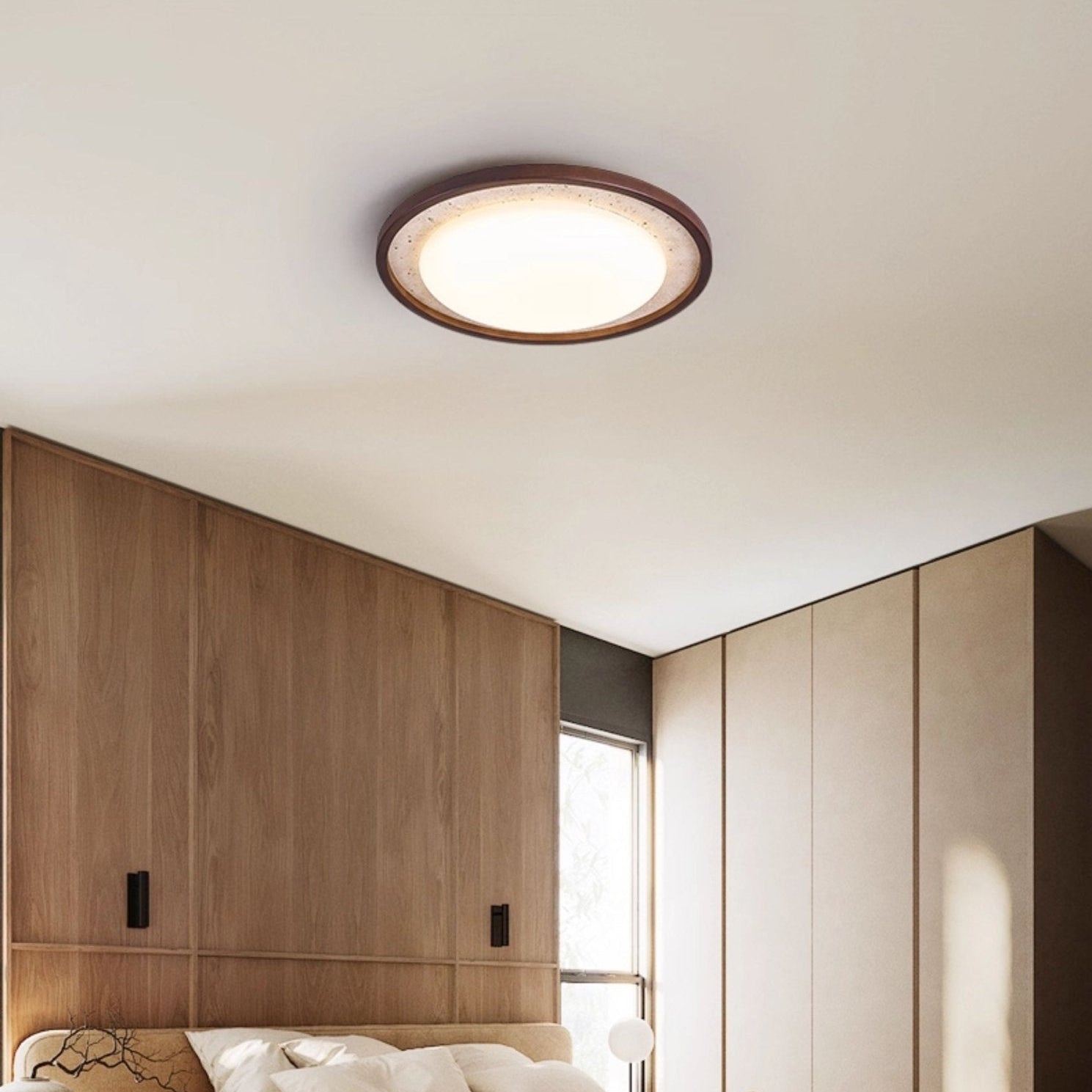 Zeco Travertine Ceiling Light
