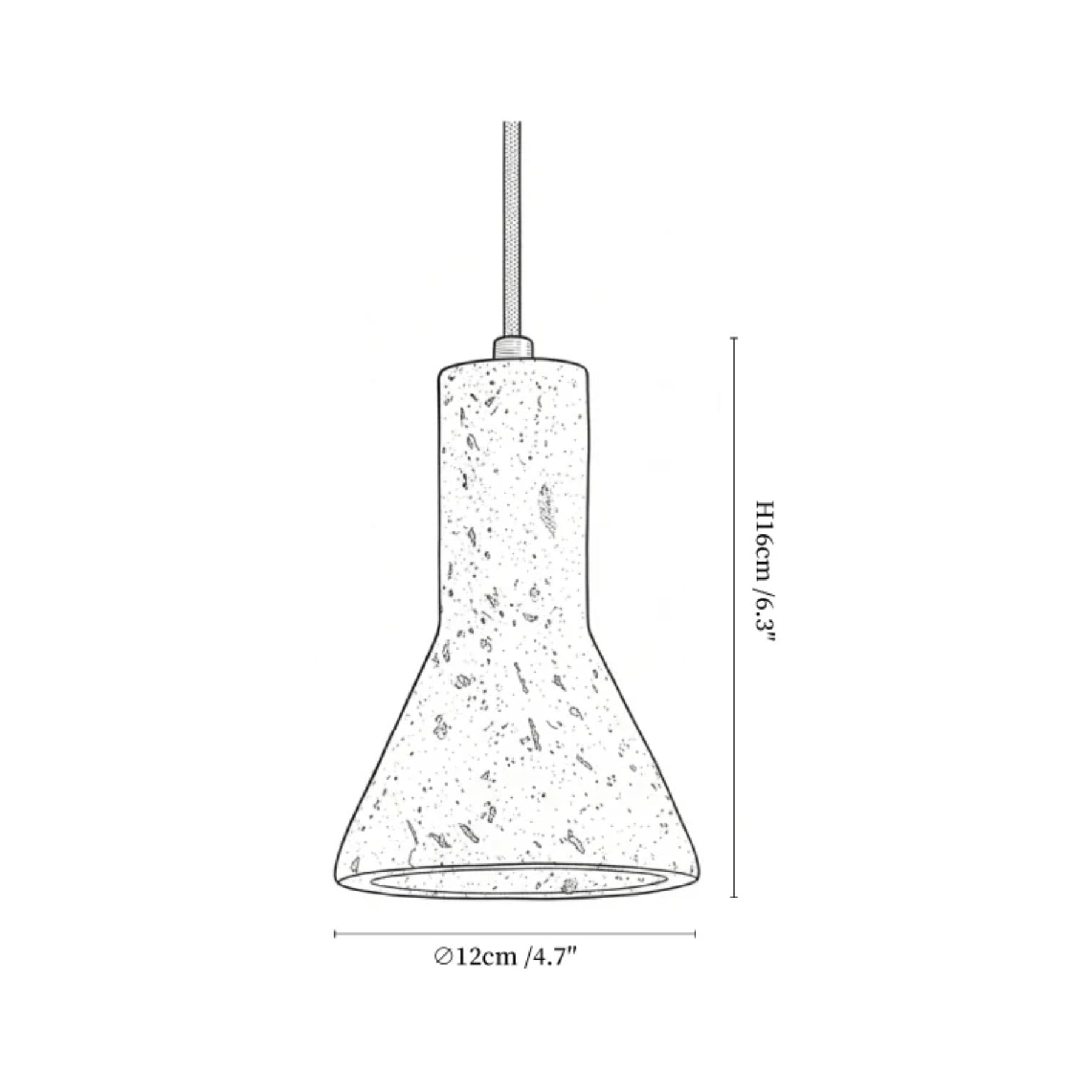 Aeremis Natural Stone Pendant Light