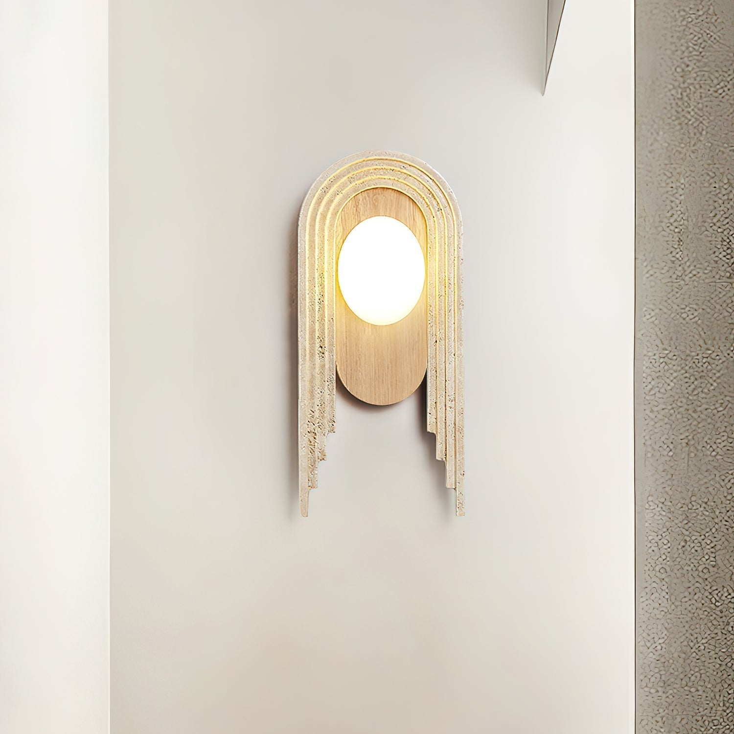 Belva Travertine Wall Light