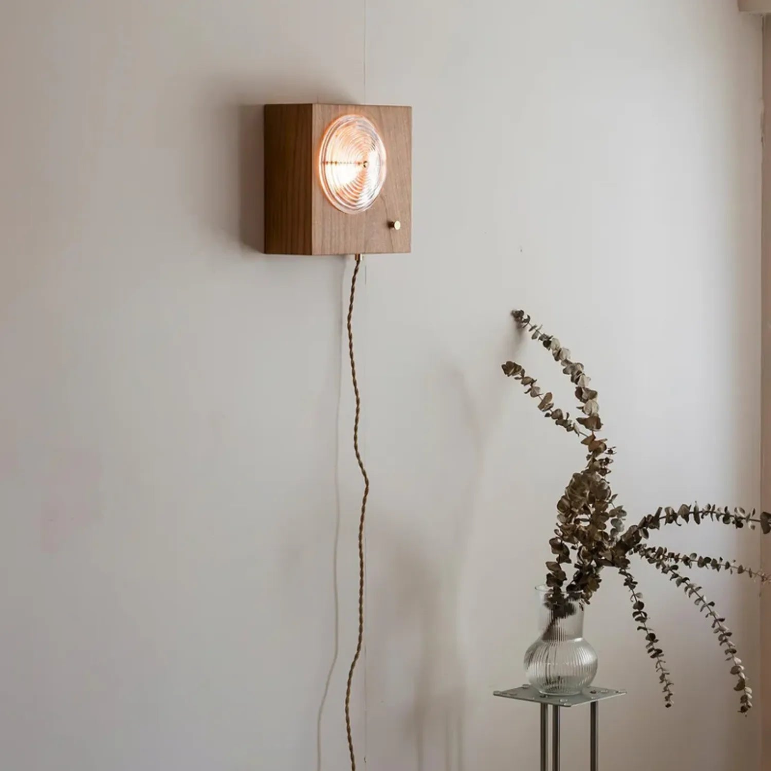 Wooden Vintage Camera Wall Light