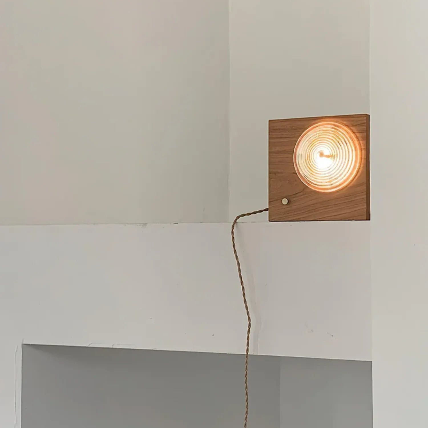 Wooden Vintage Camera Wall Light