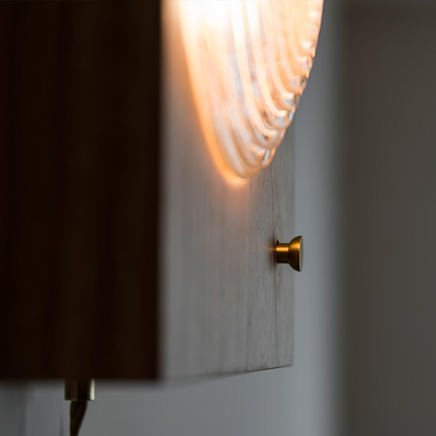 Wooden Vintage Camera Wall Light