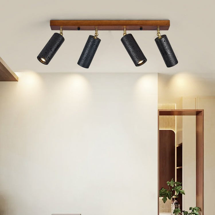 Zerno Triple Travertine Ceiling Light