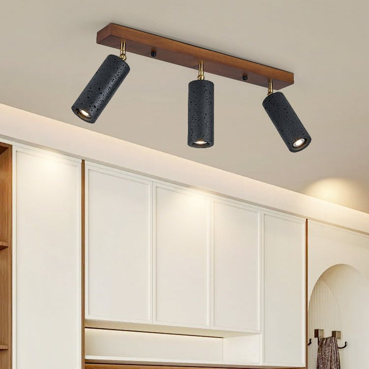 Zerno Triple Travertine Ceiling Light