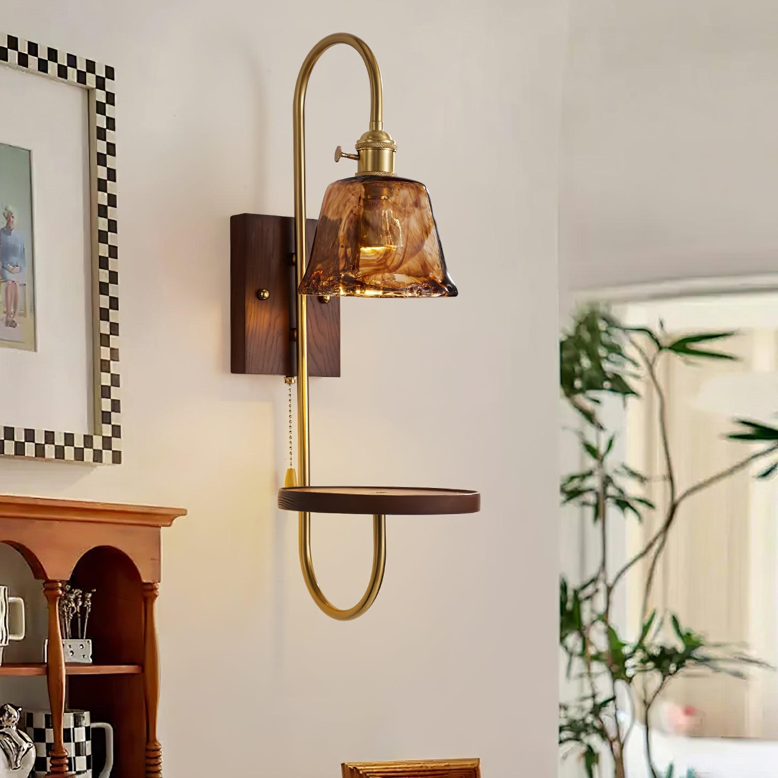 Vluro Wall Light With Shelf