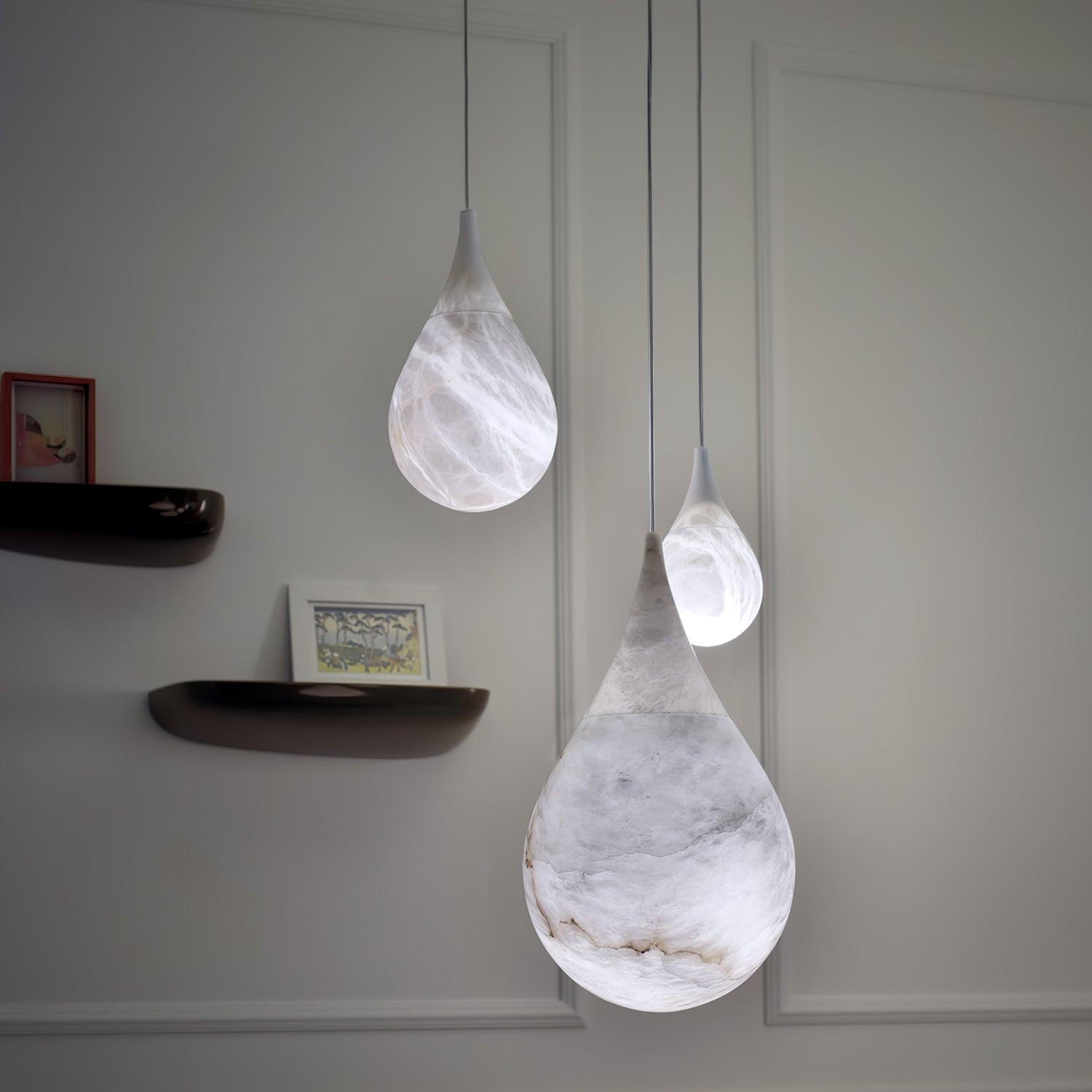 Cyo Alabaster Raindrop Pendant Light