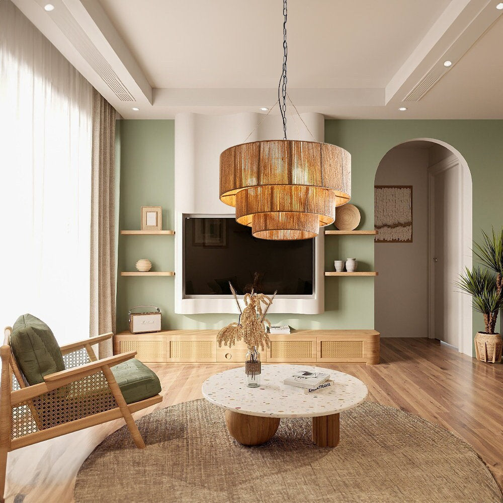 Taverno Hemp Rope Boho Pendant Light