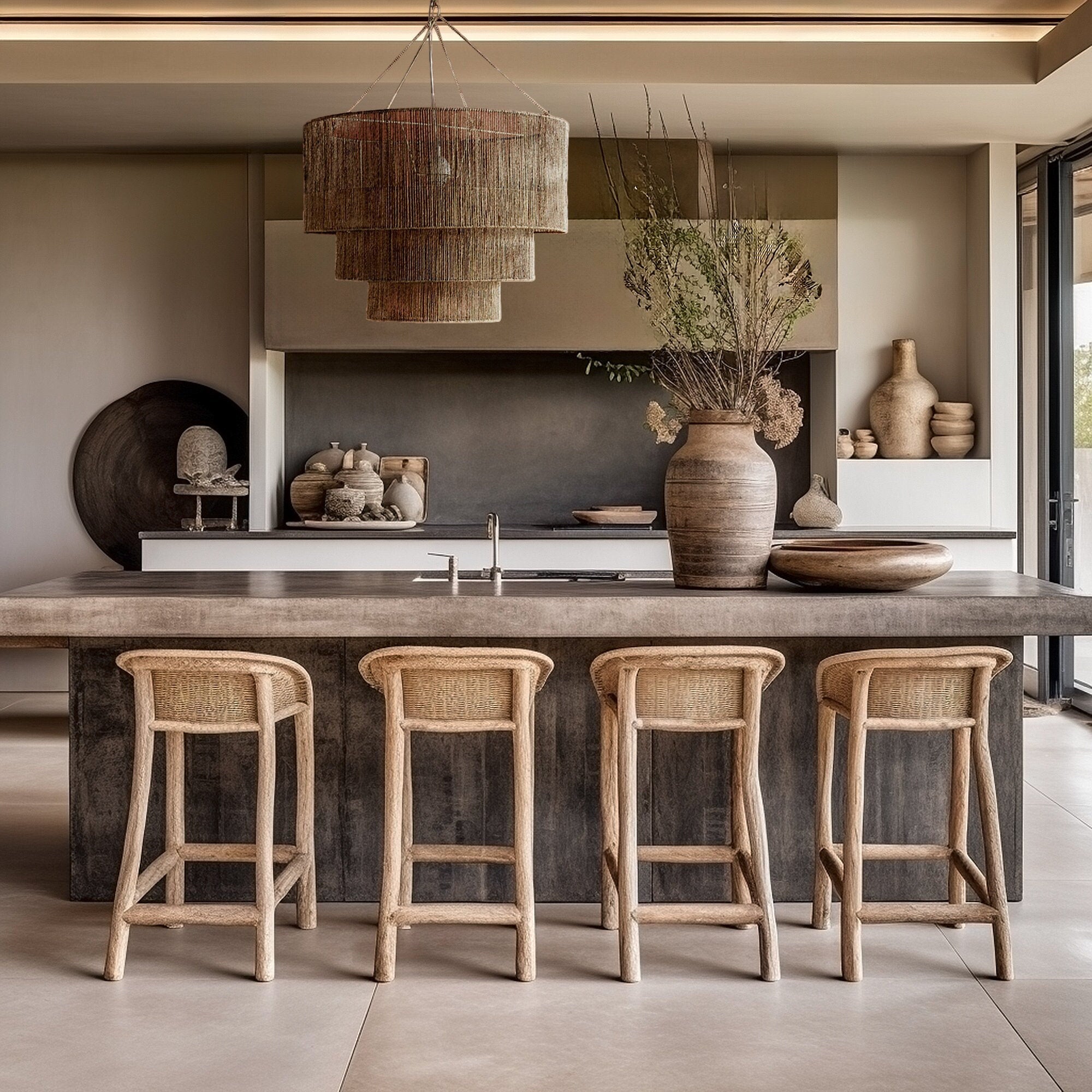 Taverno Hemp Rope Boho Pendant Light