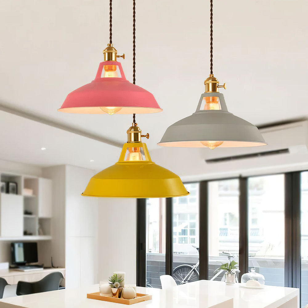 Cone Colorful Pendant Light