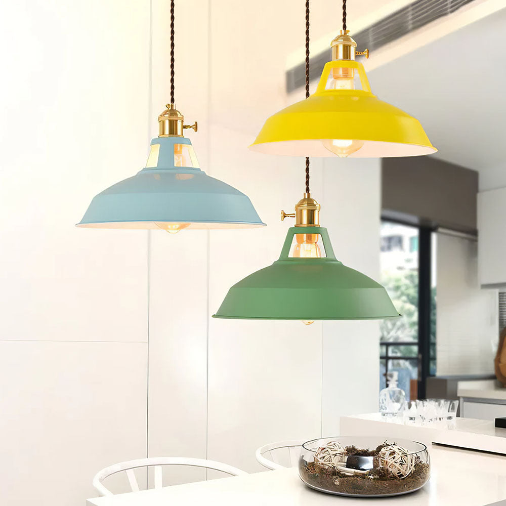 Cone Colorful Pendant Light