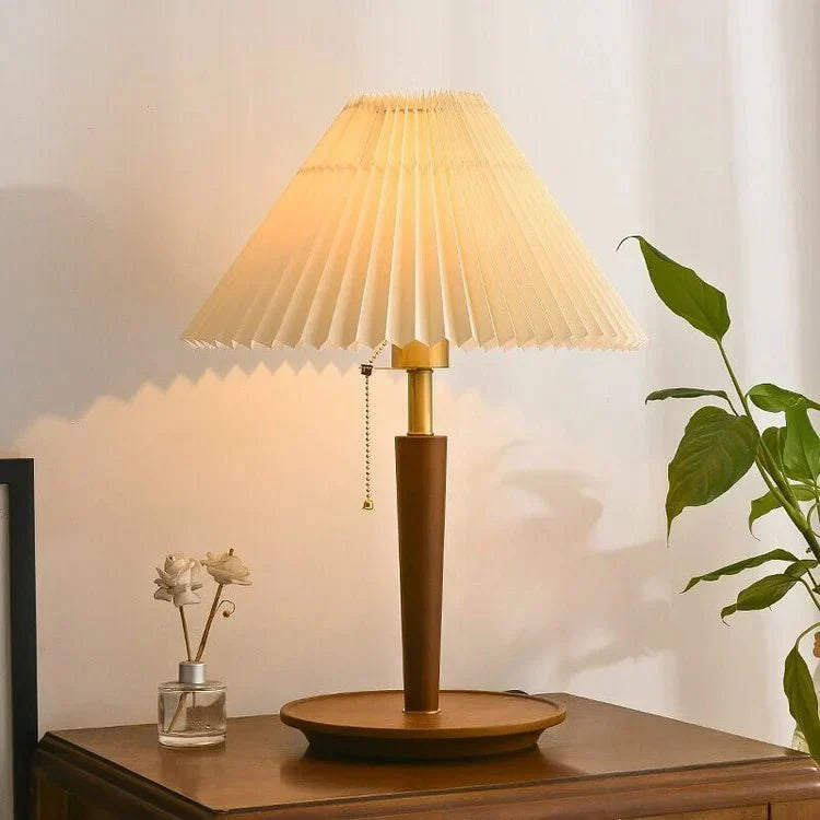 Lea Vintage Wooden Table Lamp