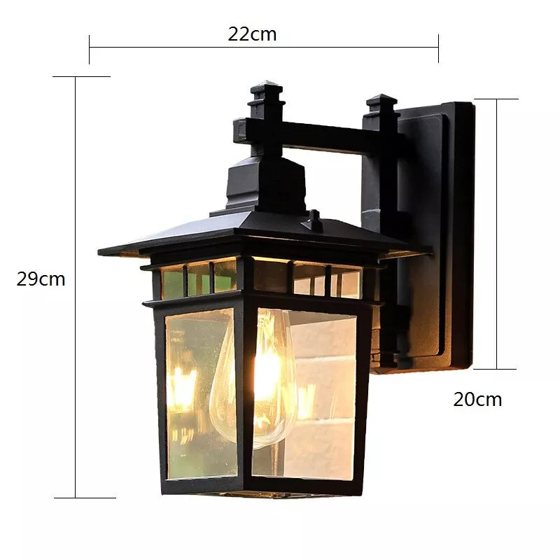Silvax Lantern Outdoor Wall Light